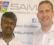 Mervyn Govender (left) and Frederik Langenhoven after the presentation.